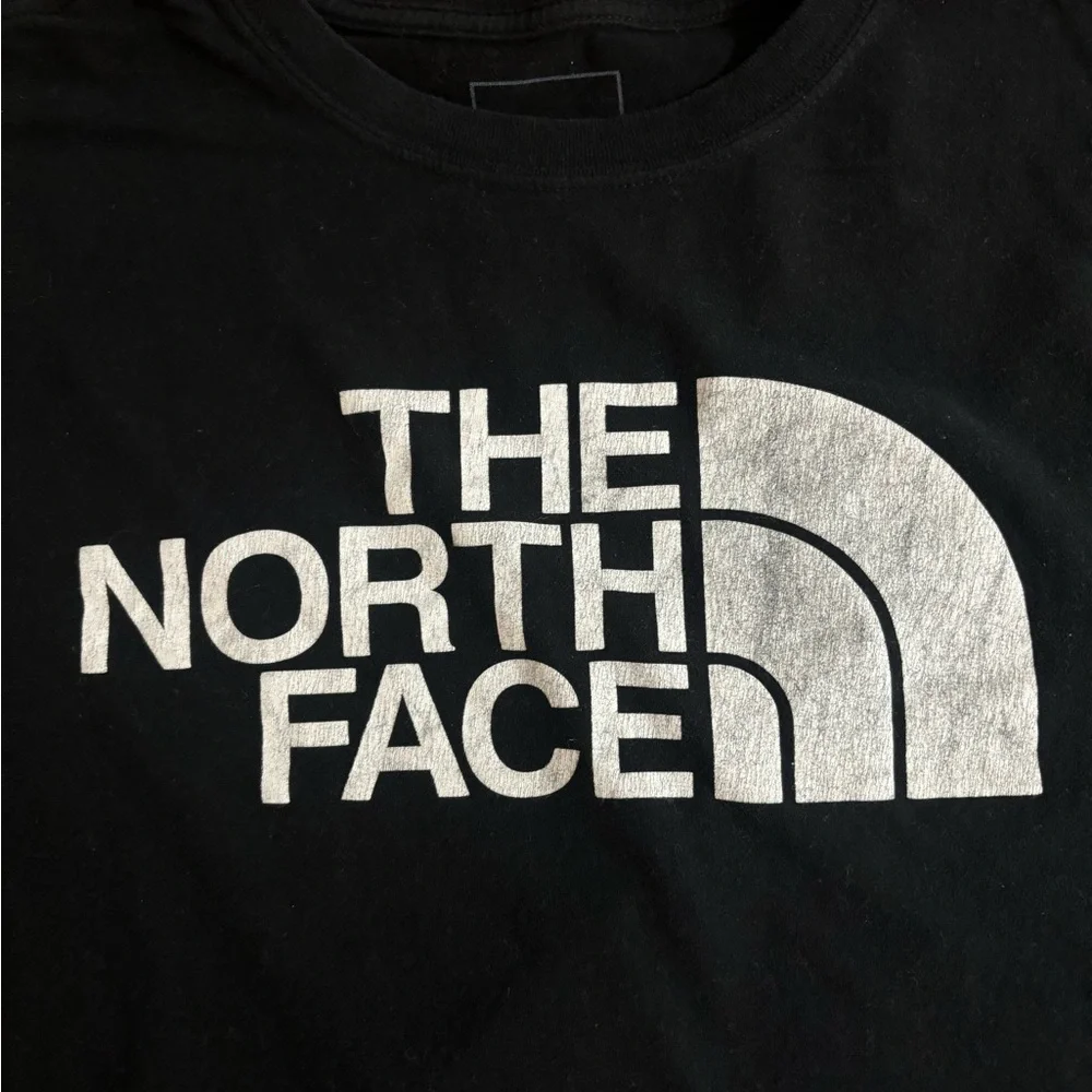 The North Face Black Tee with White Logo Men’s North Face Short Sleeve T-Shirt